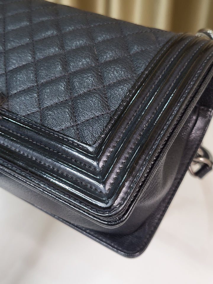 Chanel Calf & Patent Leboy