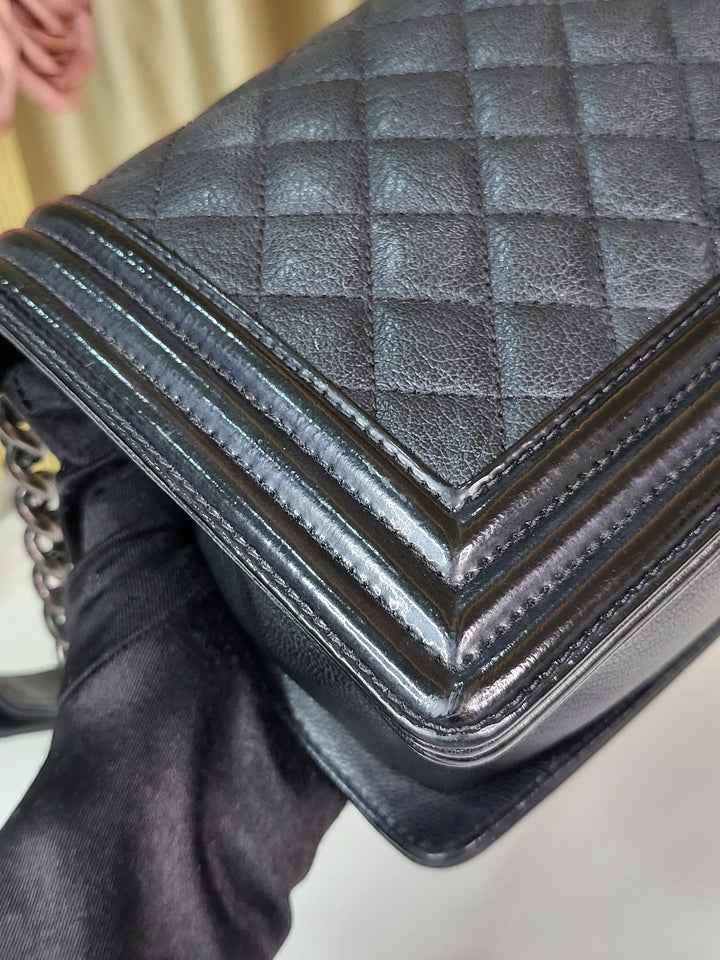 Chanel Calf & Patent Leboy