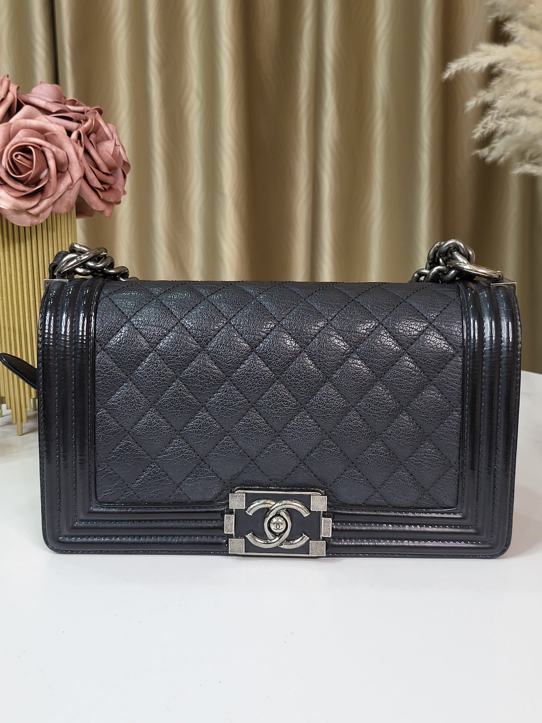 Chanel Calf & Patent Leboy