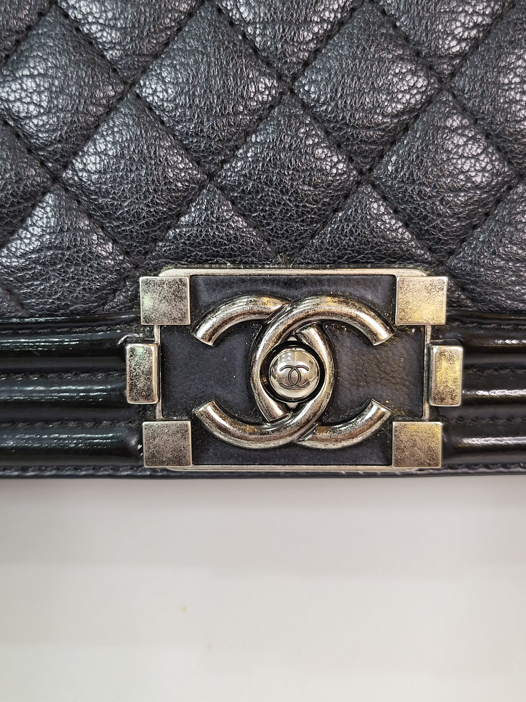 Chanel Calf & Patent Leboy