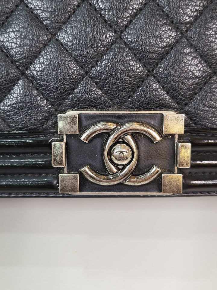 Chanel Calf & Patent Leboy