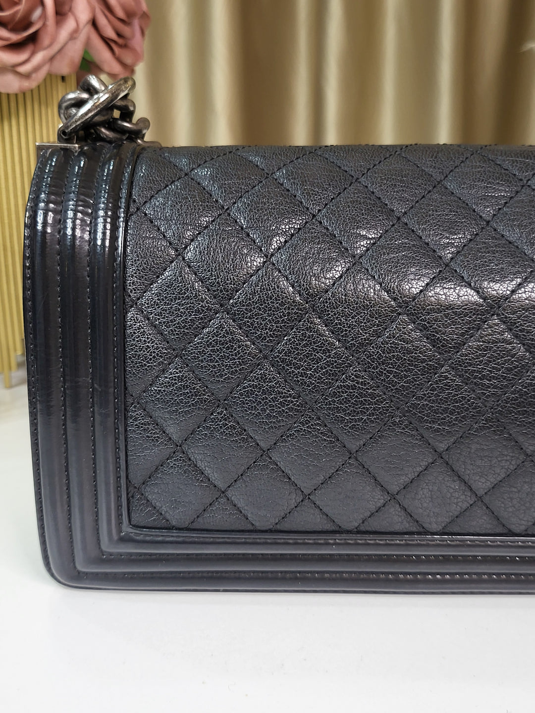 Chanel Calf & Patent Leboy
