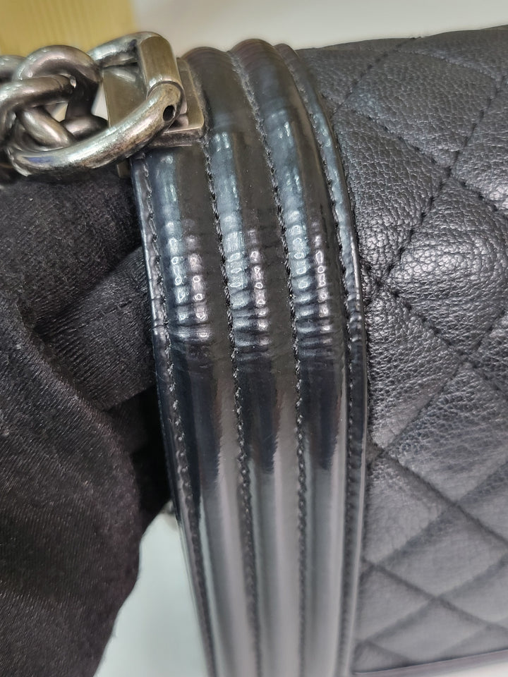 Chanel Calf & Patent Leboy