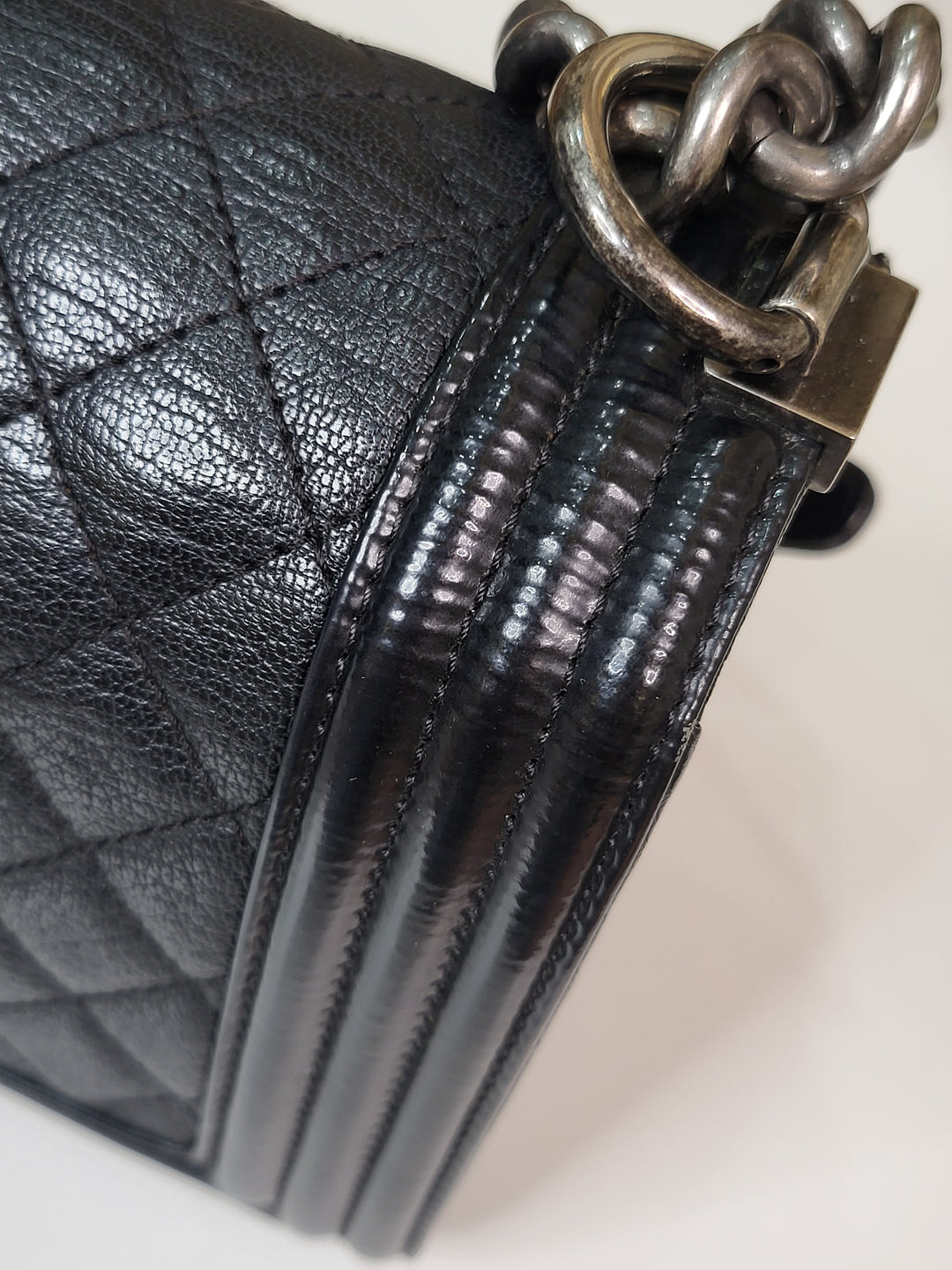 Chanel Calf & Patent Leboy