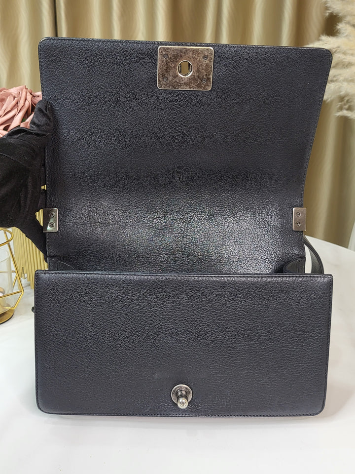 Chanel Calf & Patent Leboy