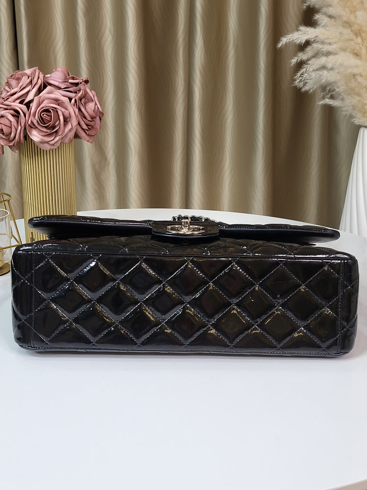 Chanel Patent Maxi Double Flap