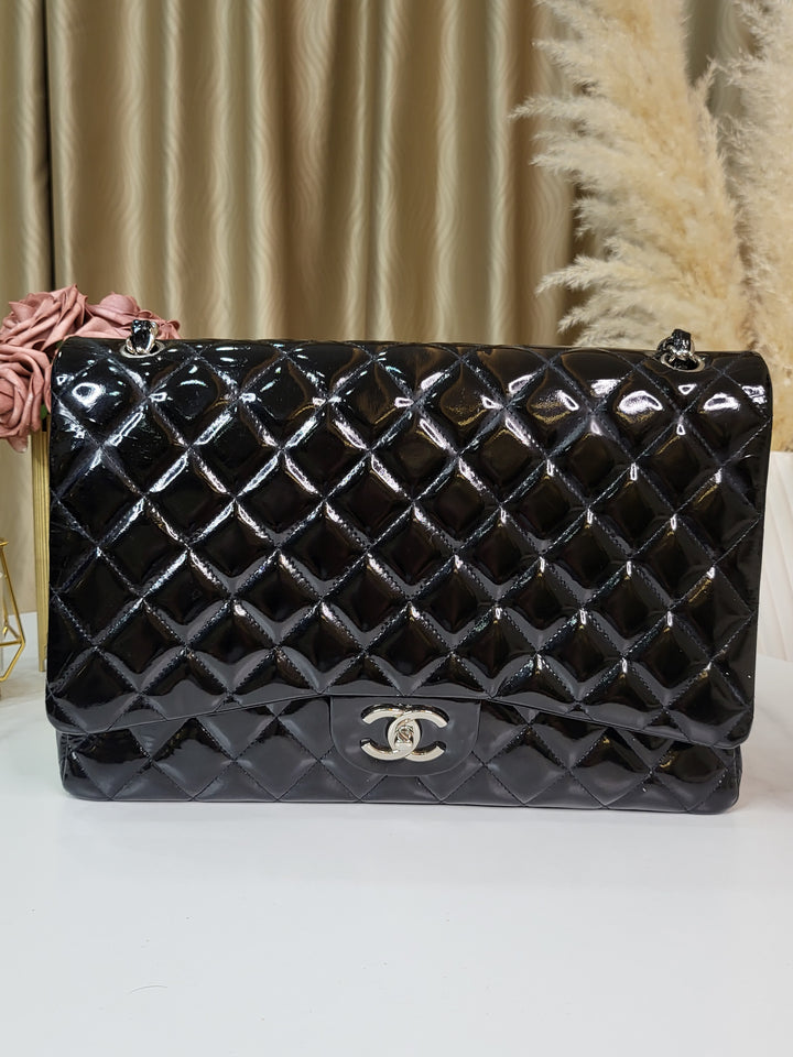 Chanel Patent Maxi Double Flap