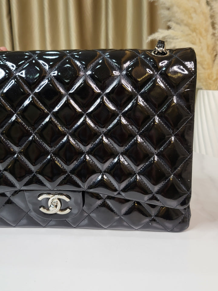 Chanel Patent Maxi Double Flap