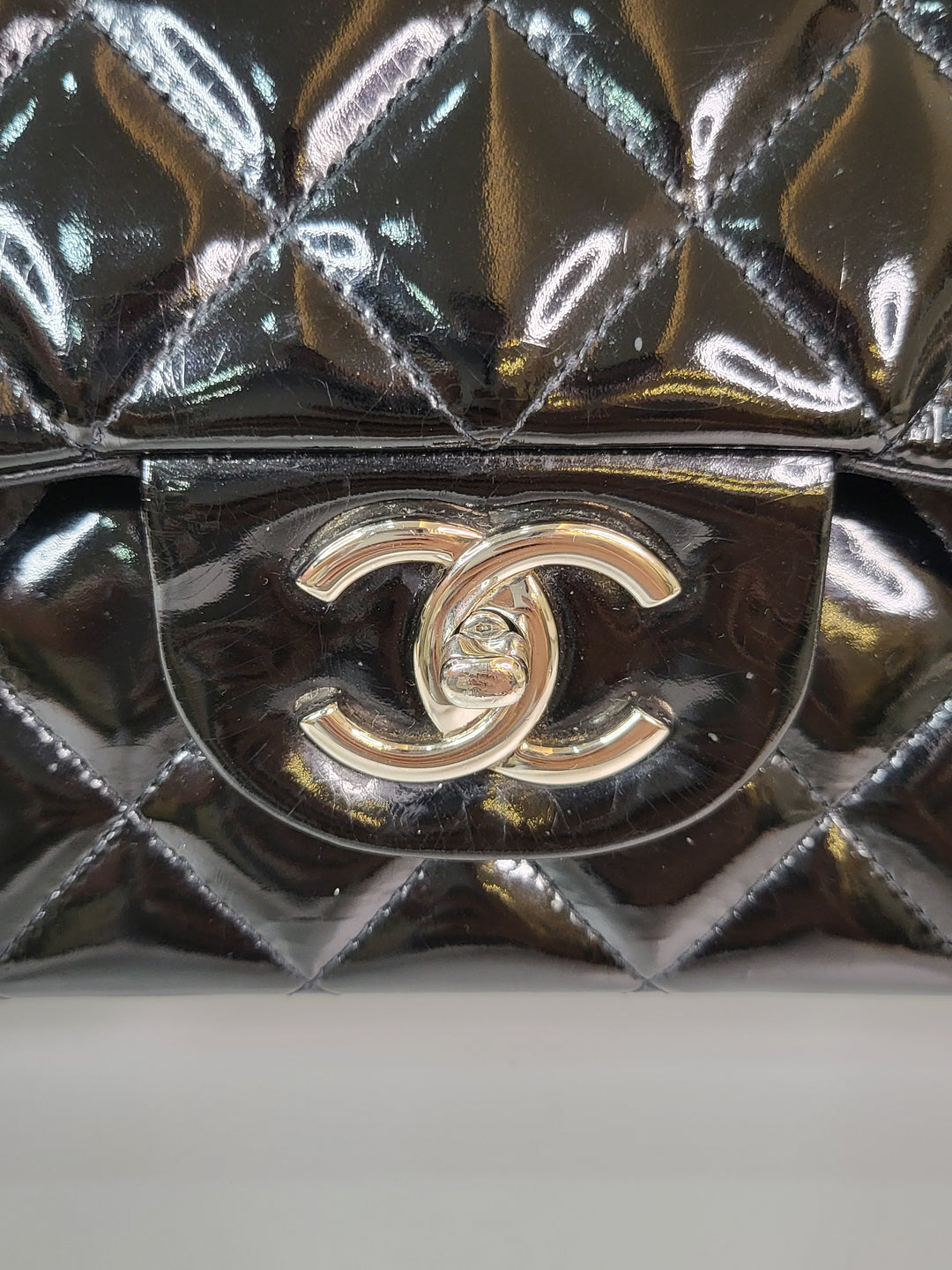 Chanel Patent Maxi Double Flap