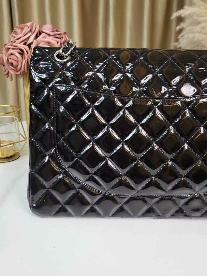 Chanel Patent Maxi Double Flap