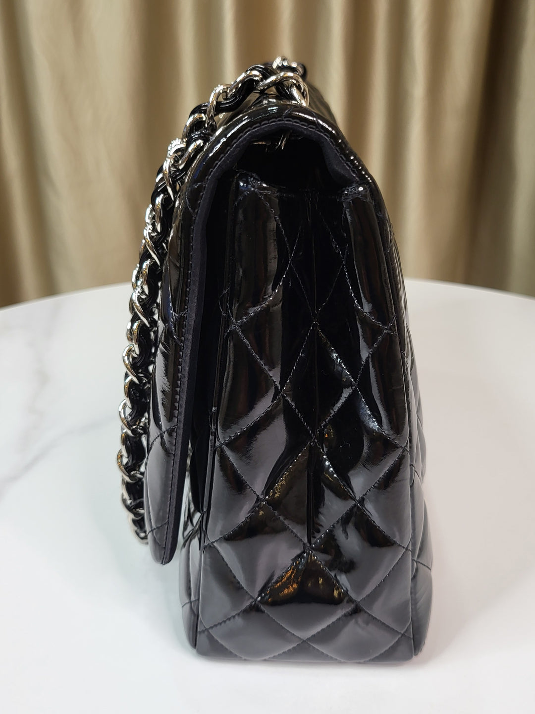 Chanel Patent Maxi Single Flap