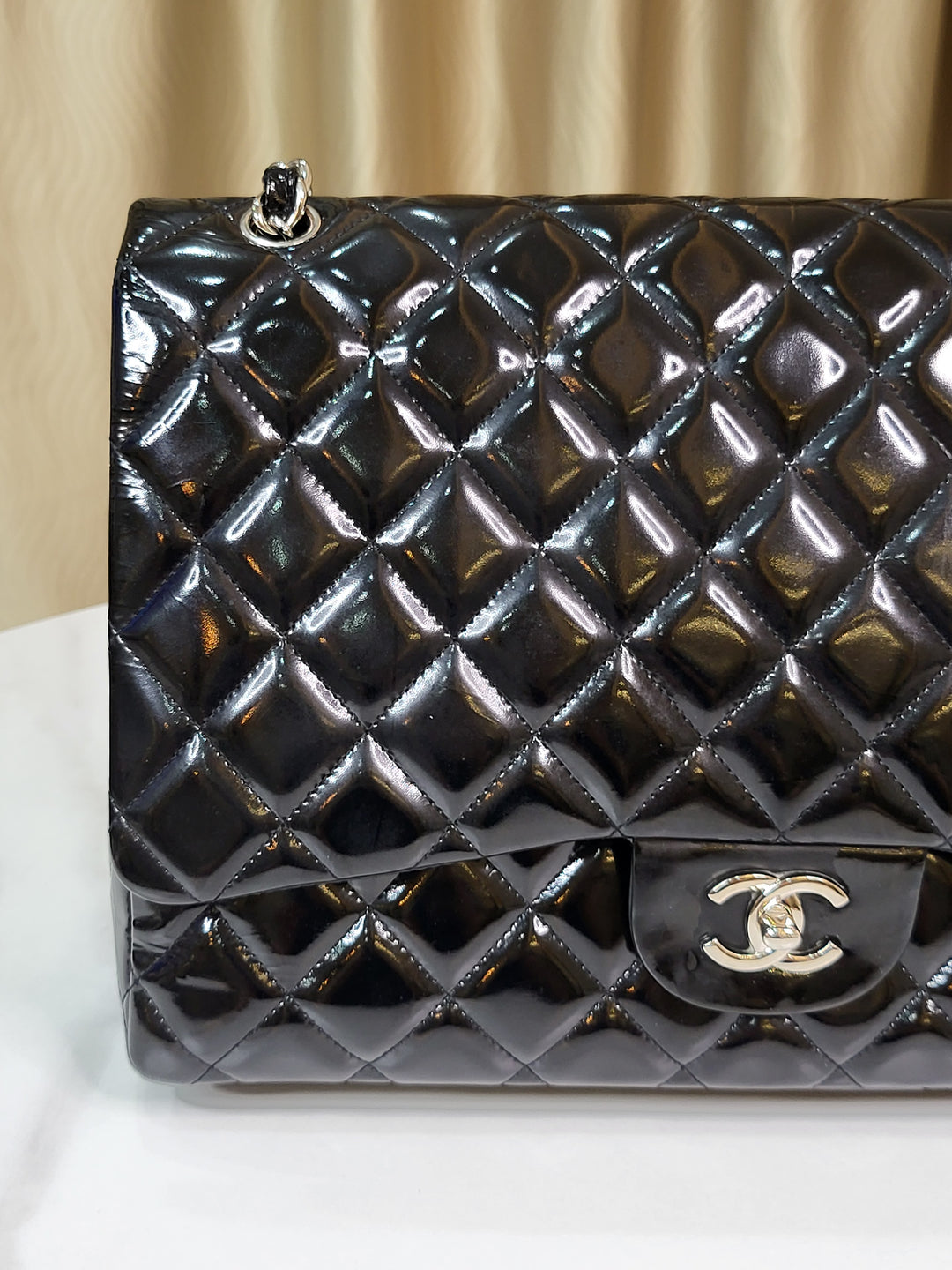 Chanel Patent Maxi Single Flap