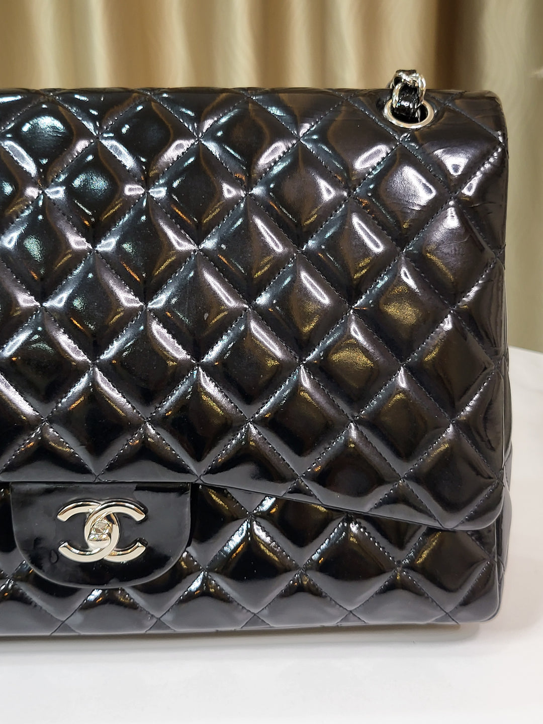 Chanel Patent Maxi Single Flap