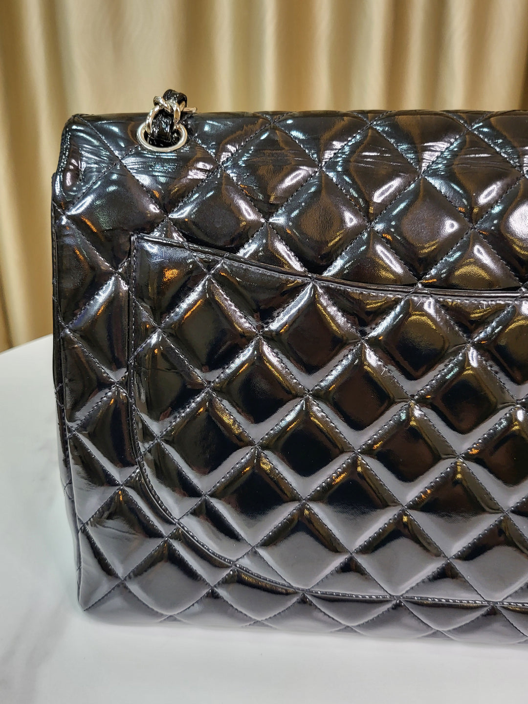 Chanel Patent Maxi Single Flap