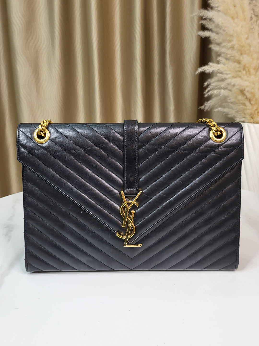 Saint Laurent Calf Envelope Large