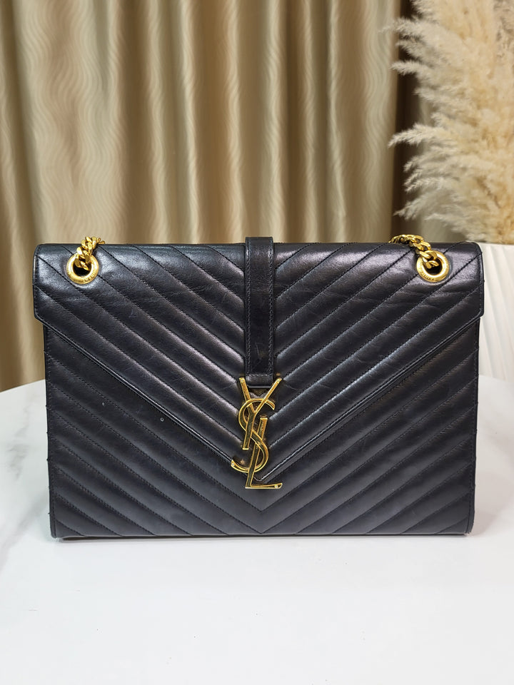 Saint Laurent Calf Envelope Large