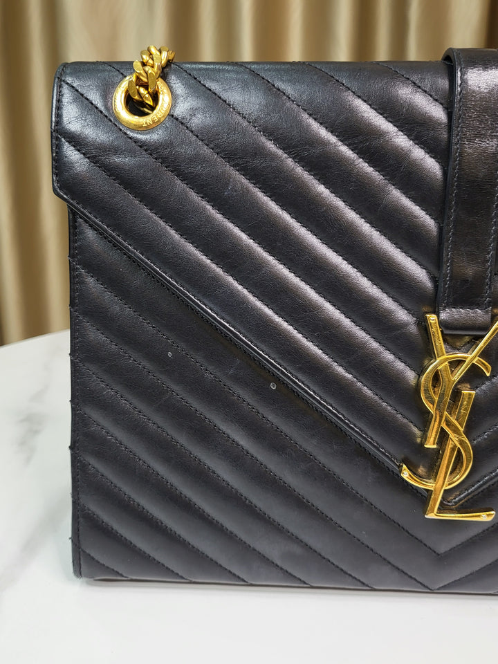 Saint Laurent Calf Envelope Large