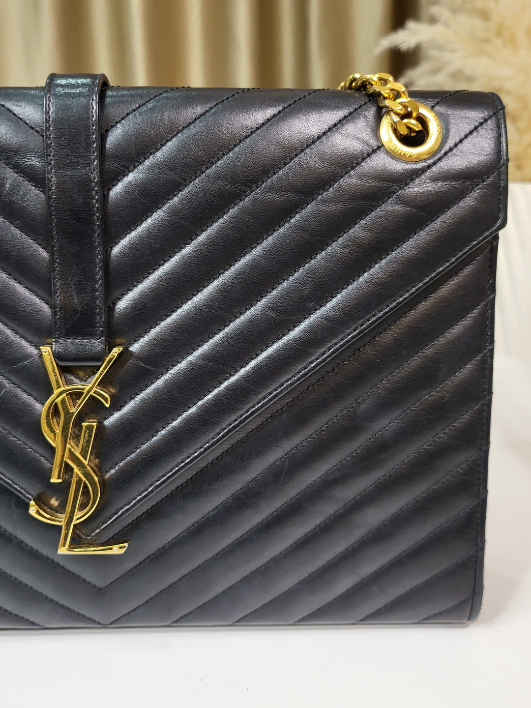 Saint Laurent Calf Envelope Large