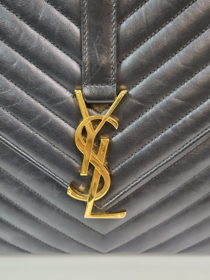 Saint Laurent Calf Envelope Large
