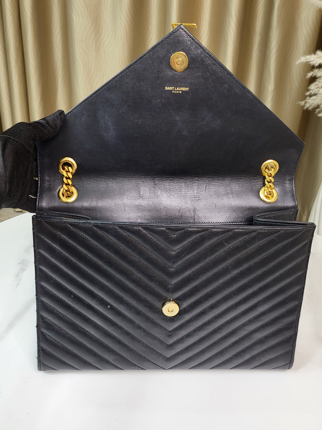 Saint Laurent Calf Envelope Large
