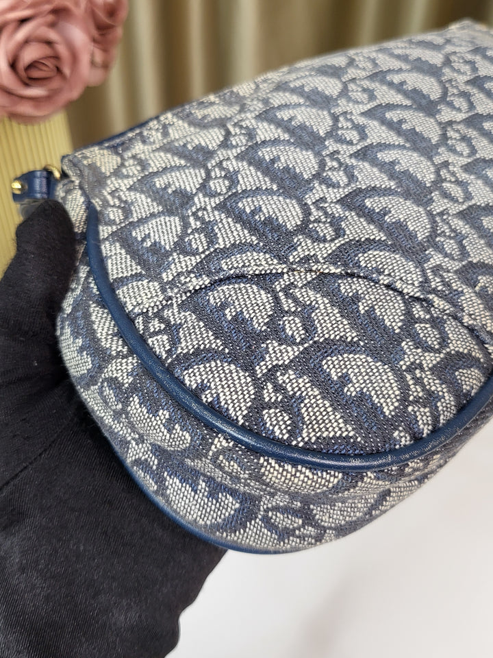 Dior Gray Oblique Saddle