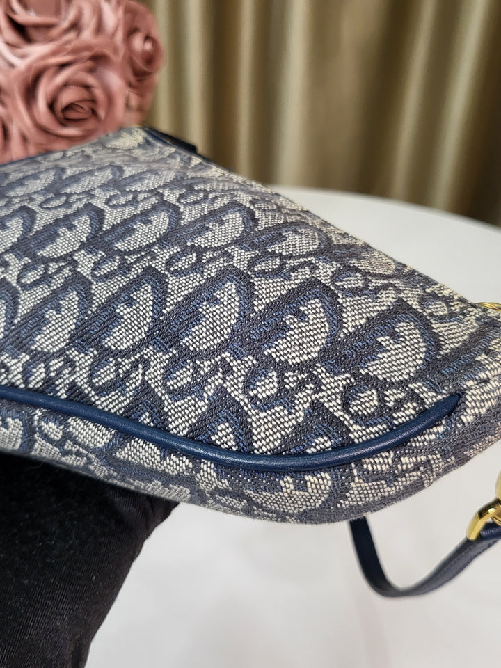 Dior Gray Oblique Saddle