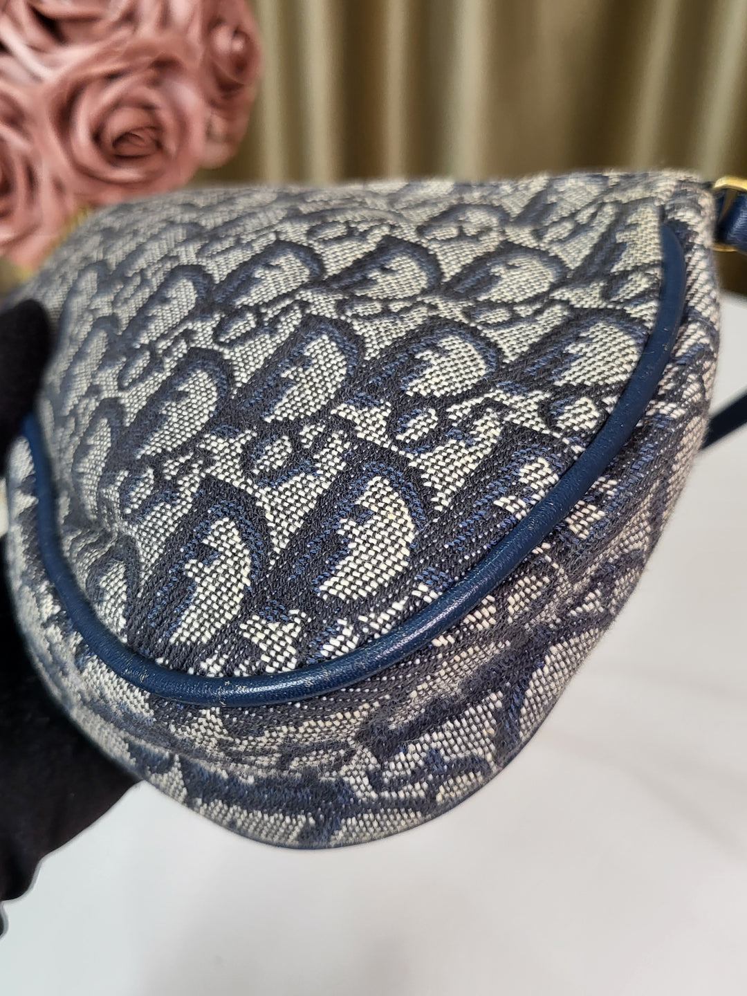 Dior Gray Oblique Saddle