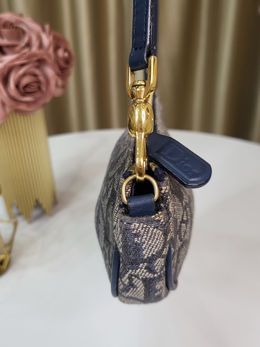 Dior Gray Oblique Saddle