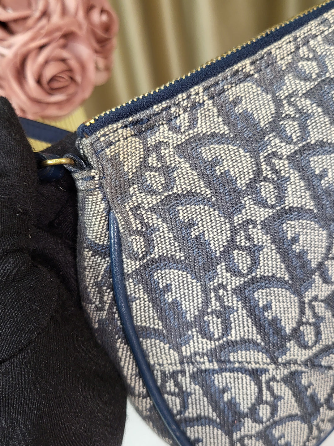 Dior Gray Oblique Saddle