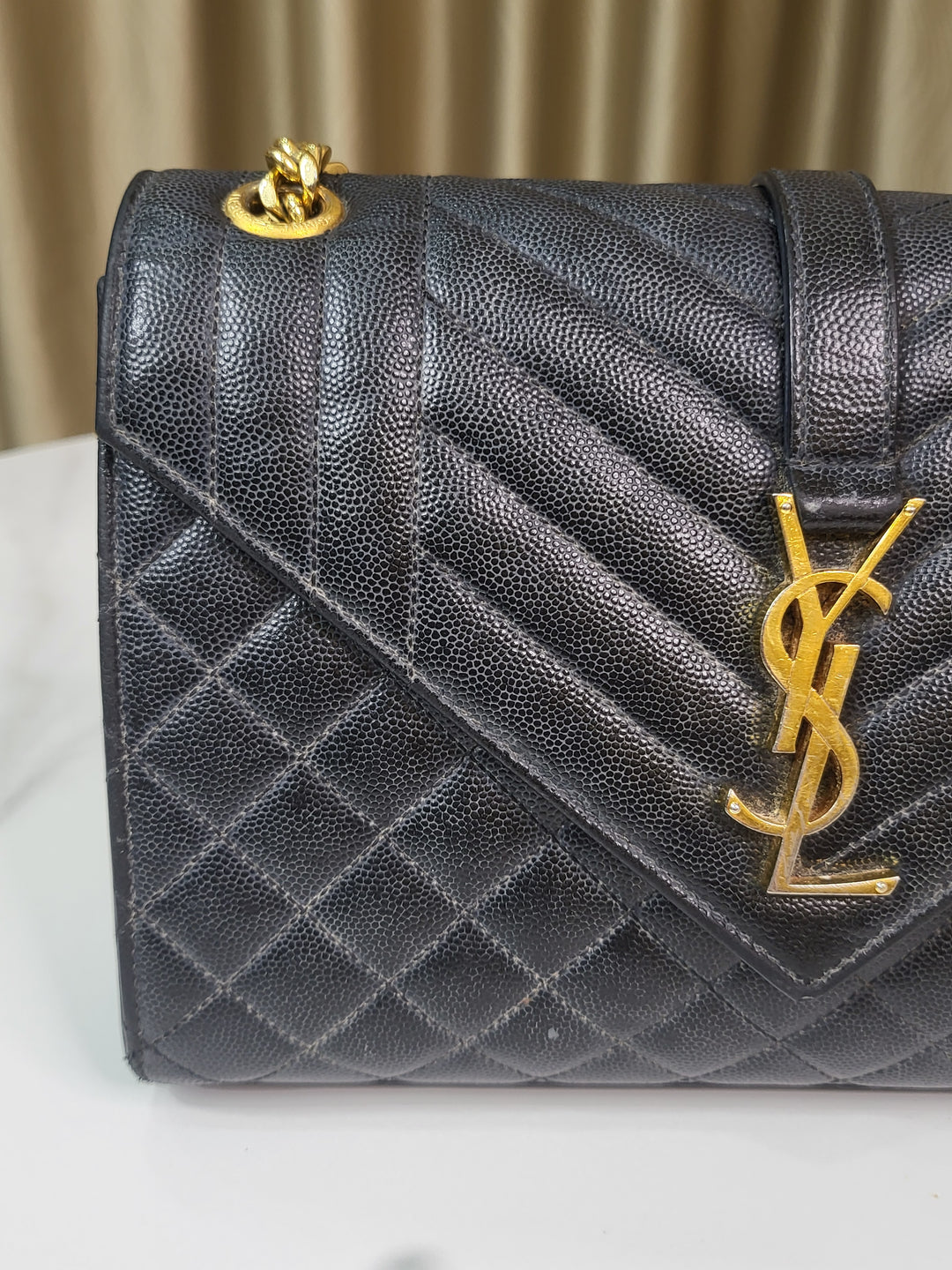 Saint Laurent Grained Envelope Medium