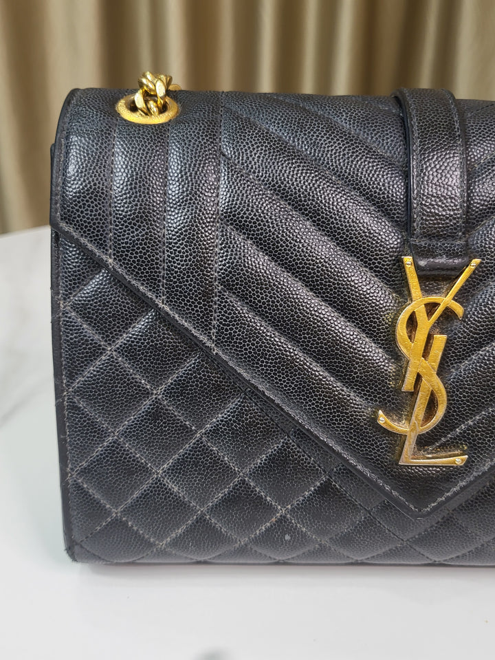 Saint Laurent Grained Envelope Medium
