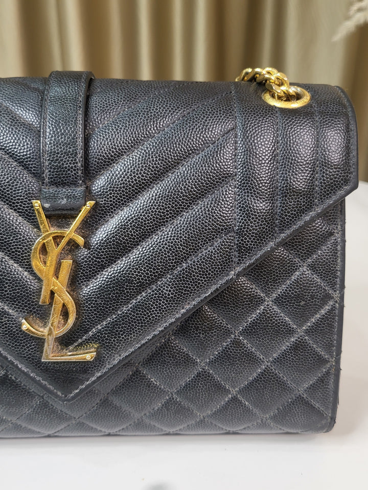 Saint Laurent Grained Envelope Medium