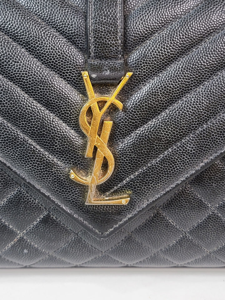 Saint Laurent Grained Envelope Medium