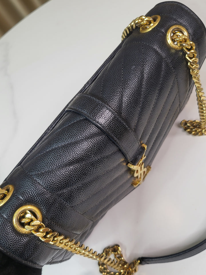 Saint Laurent Grained Envelope Medium