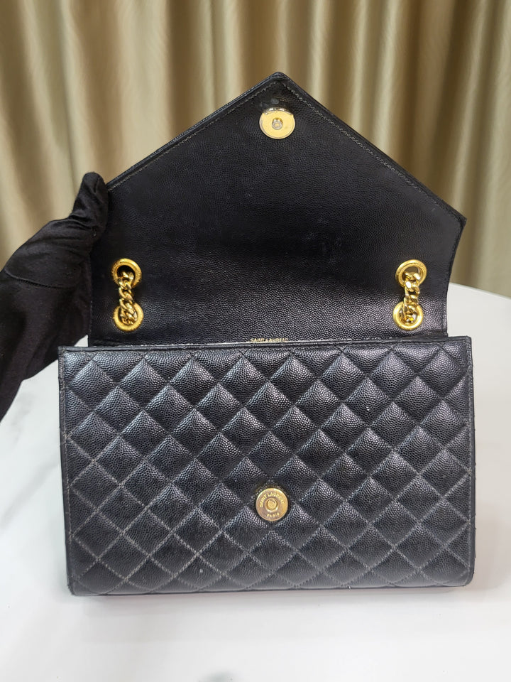 Saint Laurent Grained Envelope Medium