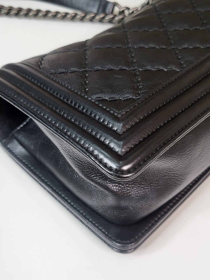 Chanel Calfskin Wild Stitch Leboy Medium