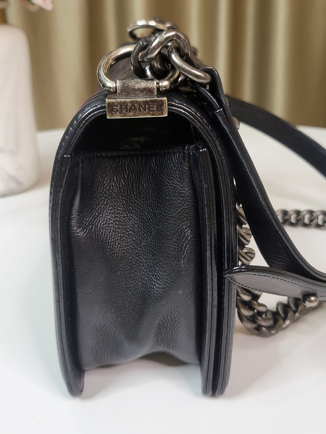 Chanel Calfskin Wild Stitch Leboy Medium