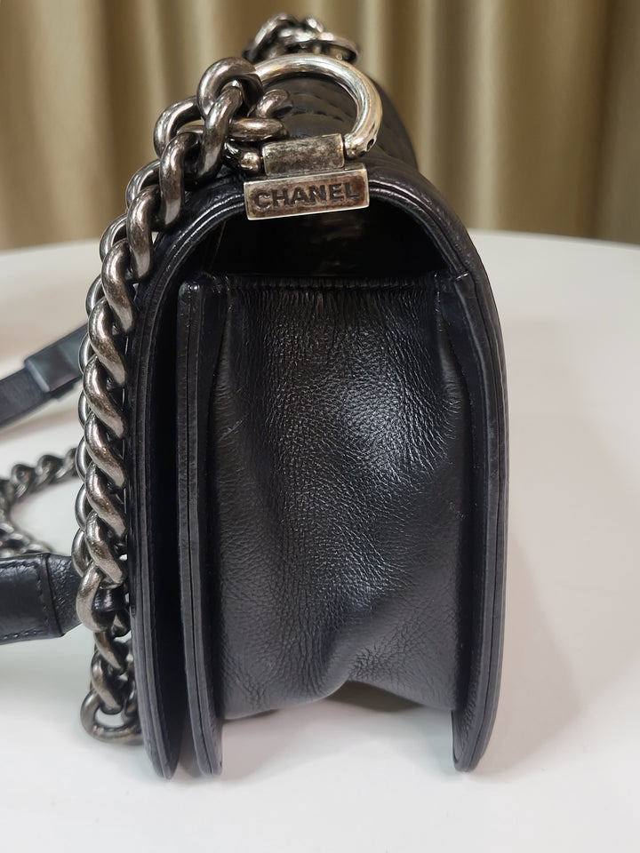 Chanel Calfskin Wild Stitch Leboy Medium