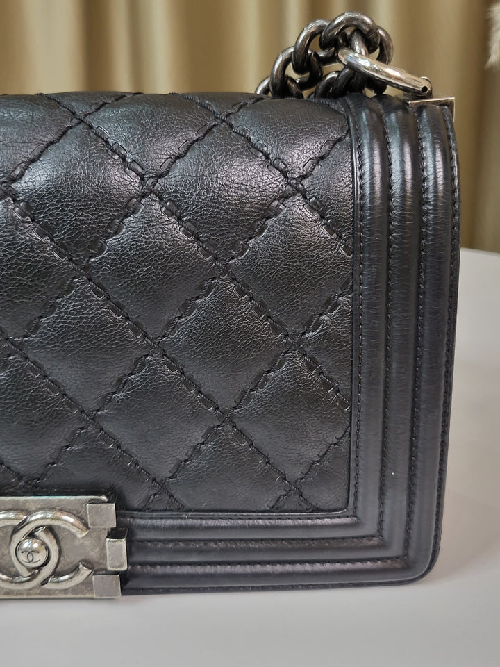 Chanel Calfskin Wild Stitch Leboy Medium