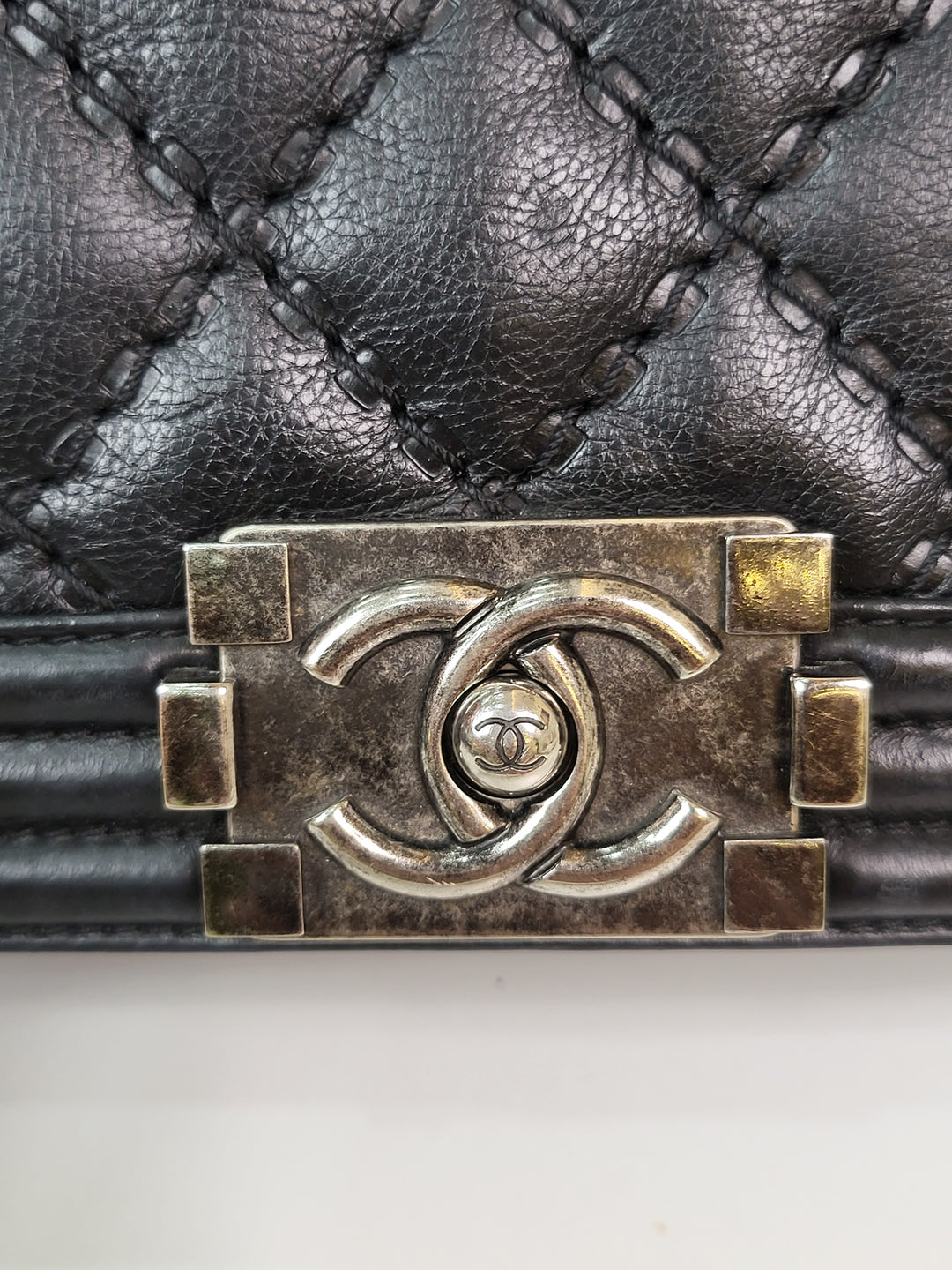 Chanel Calfskin Wild Stitch Leboy Medium