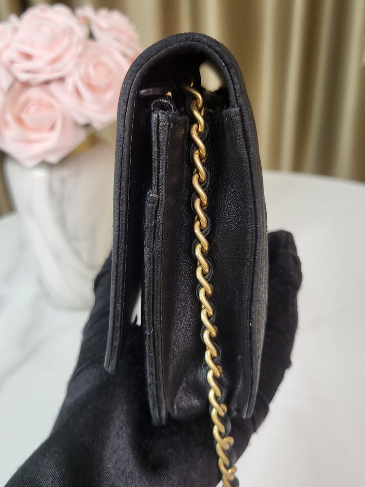 Chanel Lambskin Boy Wallet On Chain