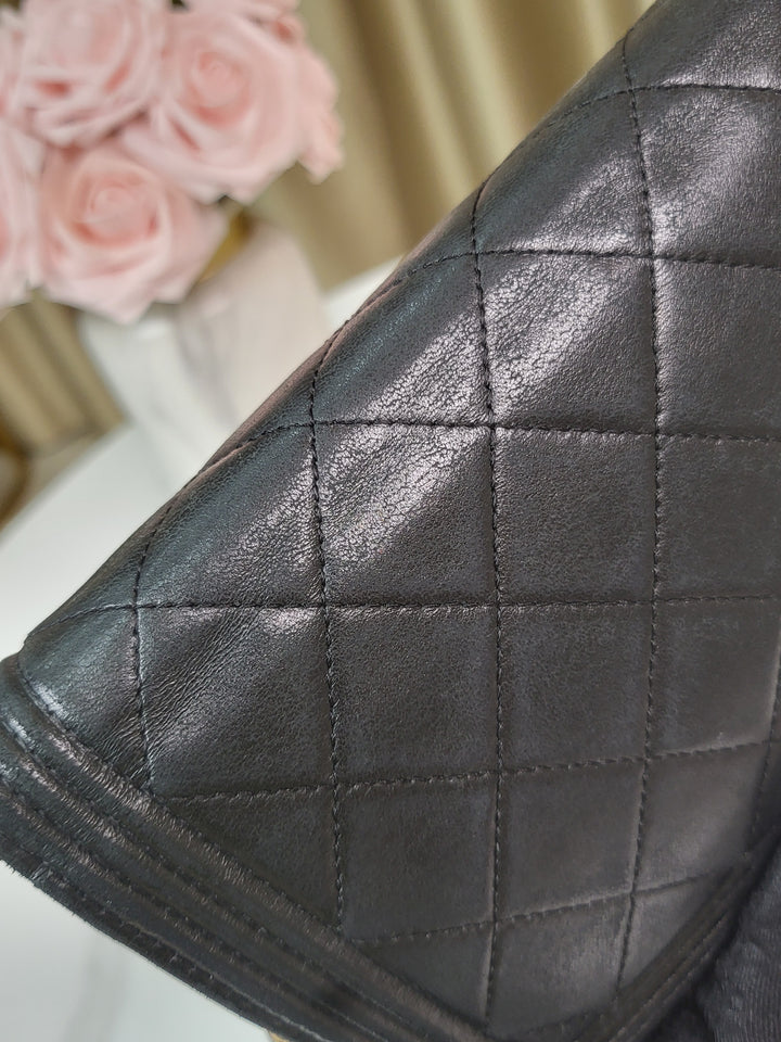 Chanel Lambskin Boy Wallet On Chain