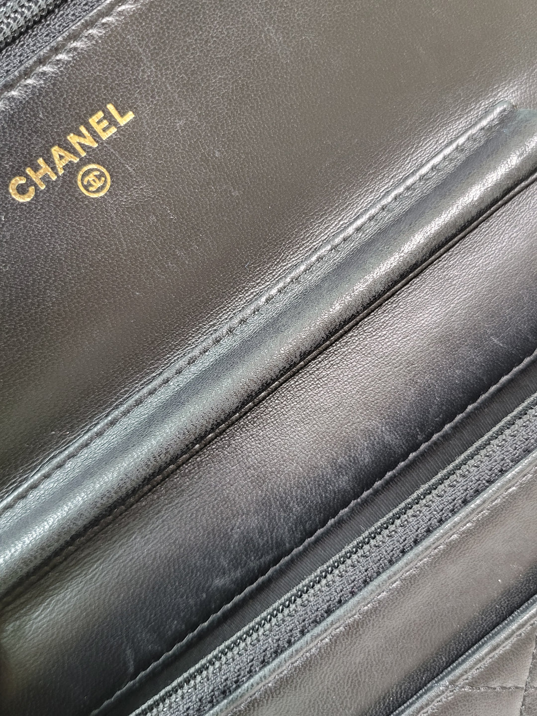 Chanel Lambskin Boy Wallet On Chain