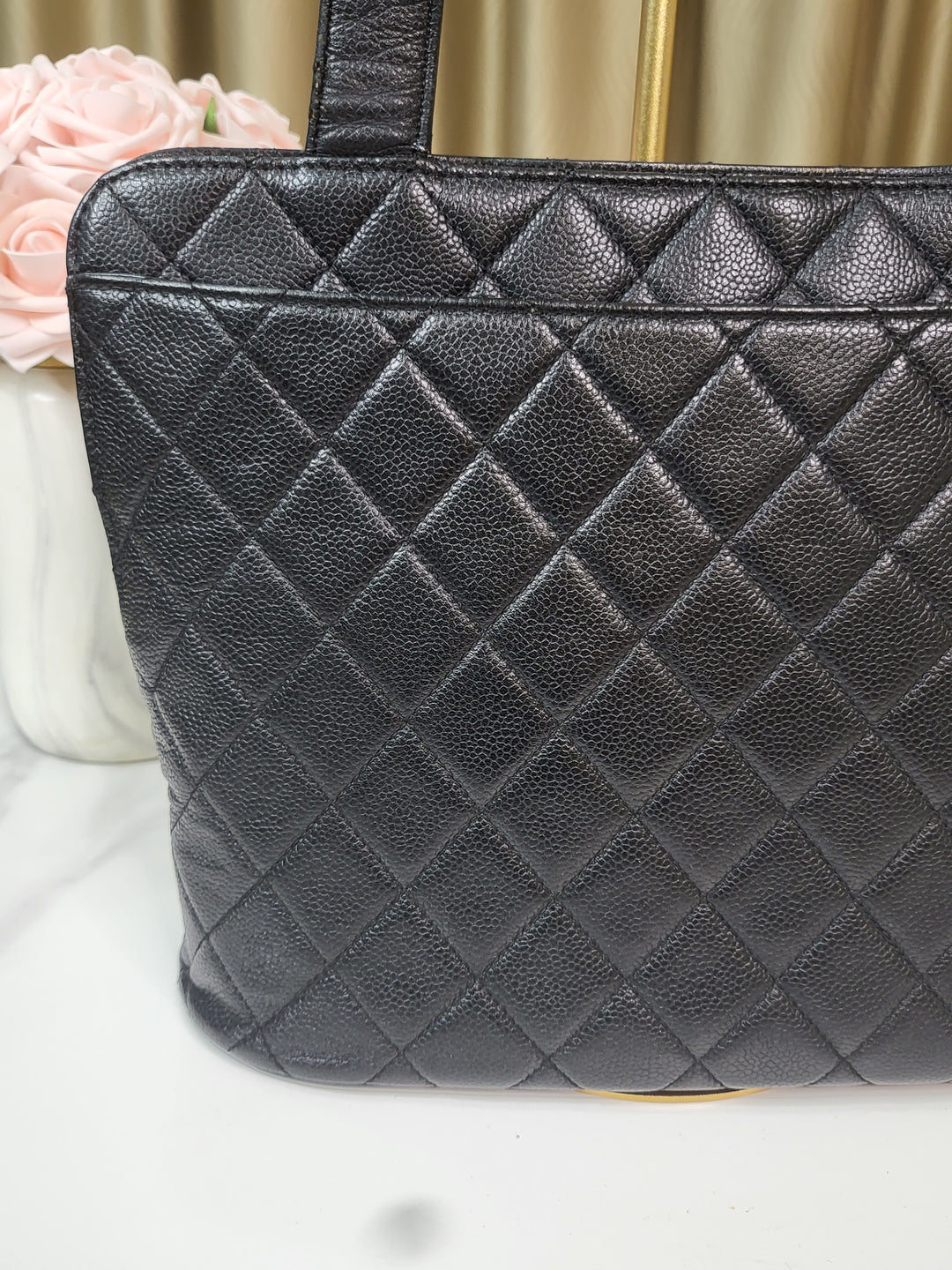 Chanel Caviar Vintage Coco Tote Bag