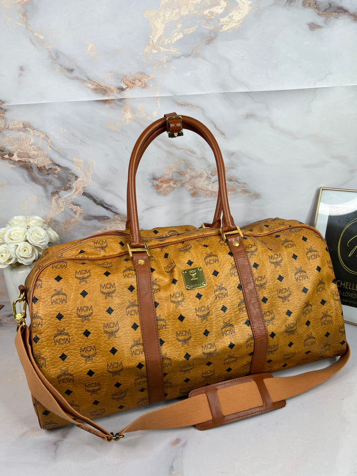 MCM COGNAC TRAVELLING BAG 55cm