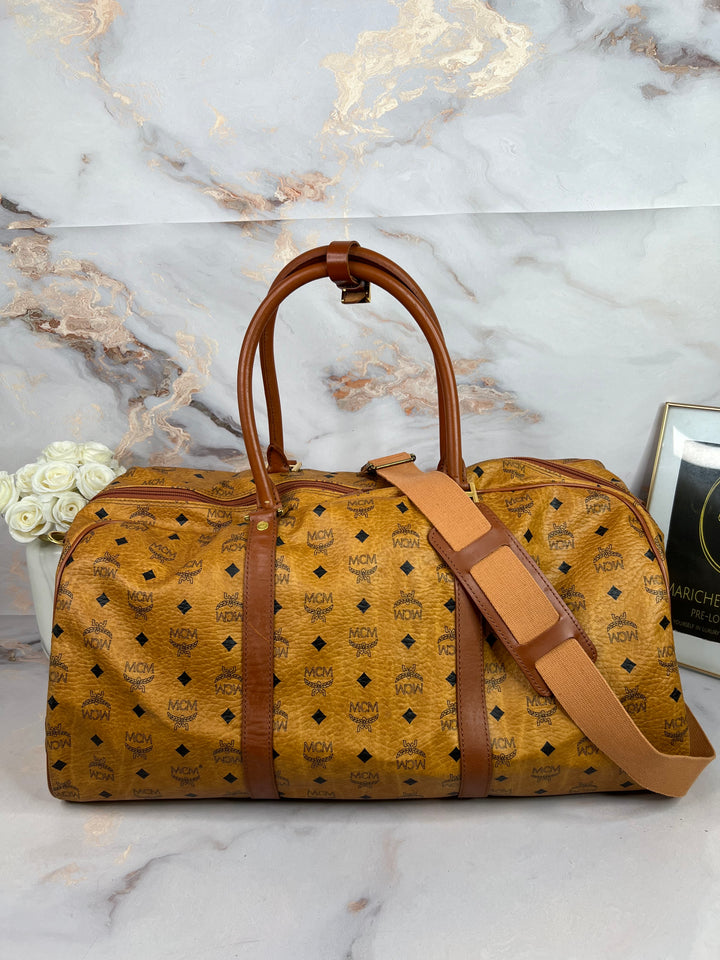 MCM COGNAC TRAVELLING BAG 55cm