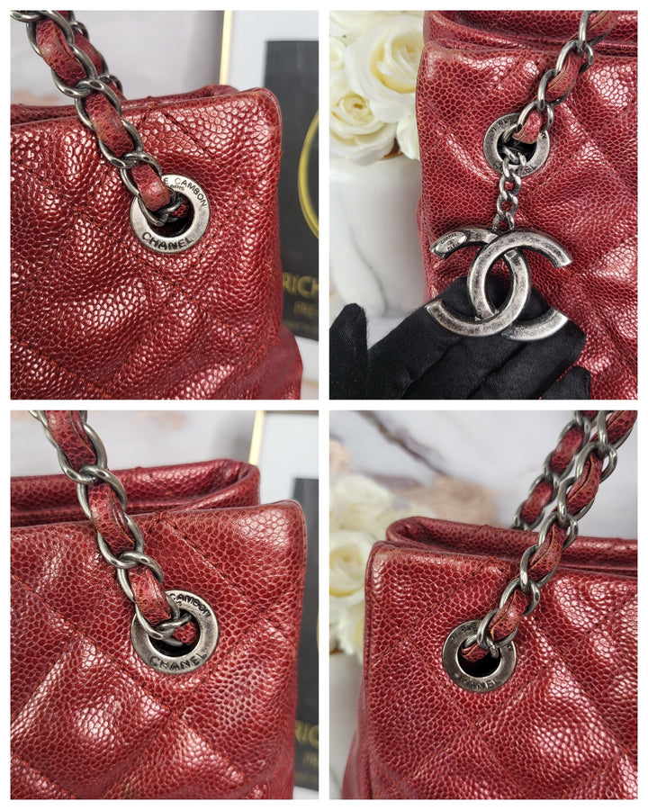 Chanel Caviar Chain Tote Bag