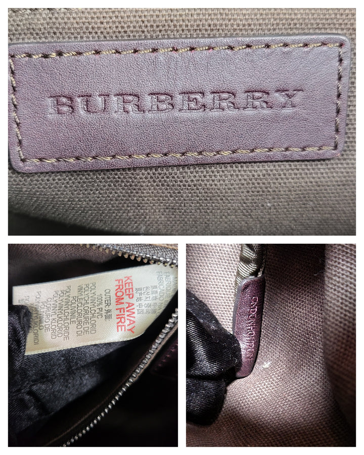 Burberry Brown Nova Boston Bag