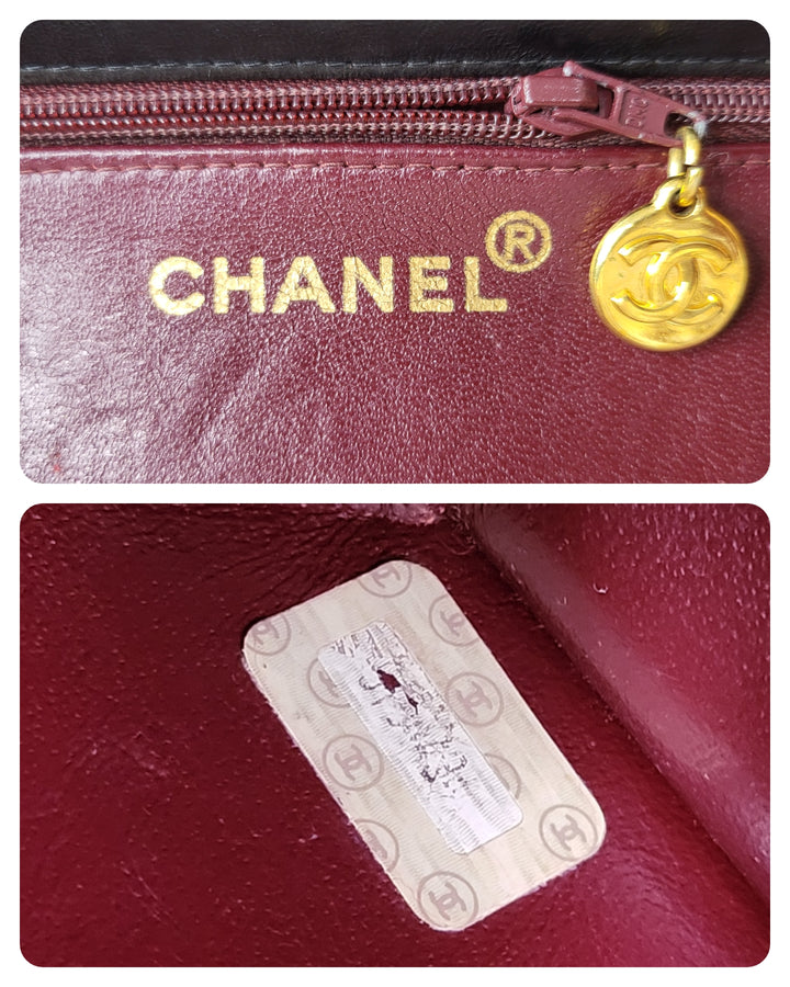 Chanel Lambskin Vintage 24k Goldplate Flap