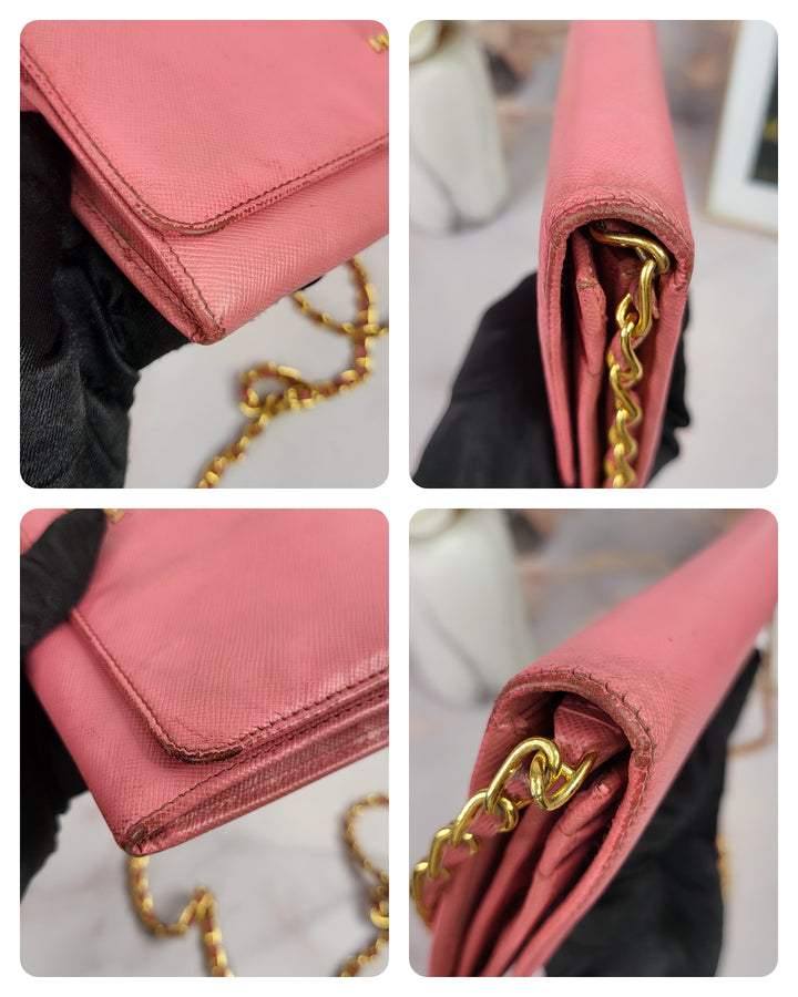 Prada Saffiano Wallet On Chain